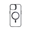 Funda 3MK Satin Armor MagCase con MagSafe para Apple iPhone 13 / 14, transparente con marco negro (156075-0)