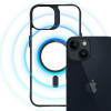 Funda 3MK Satin Armor MagCase con MagSafe para Apple iPhone 13 / 14, transparente con marco negro (156075-0)
