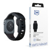 Correa de reloj de silicona 3mk para Apple Watch 38/40/41 mm, negra