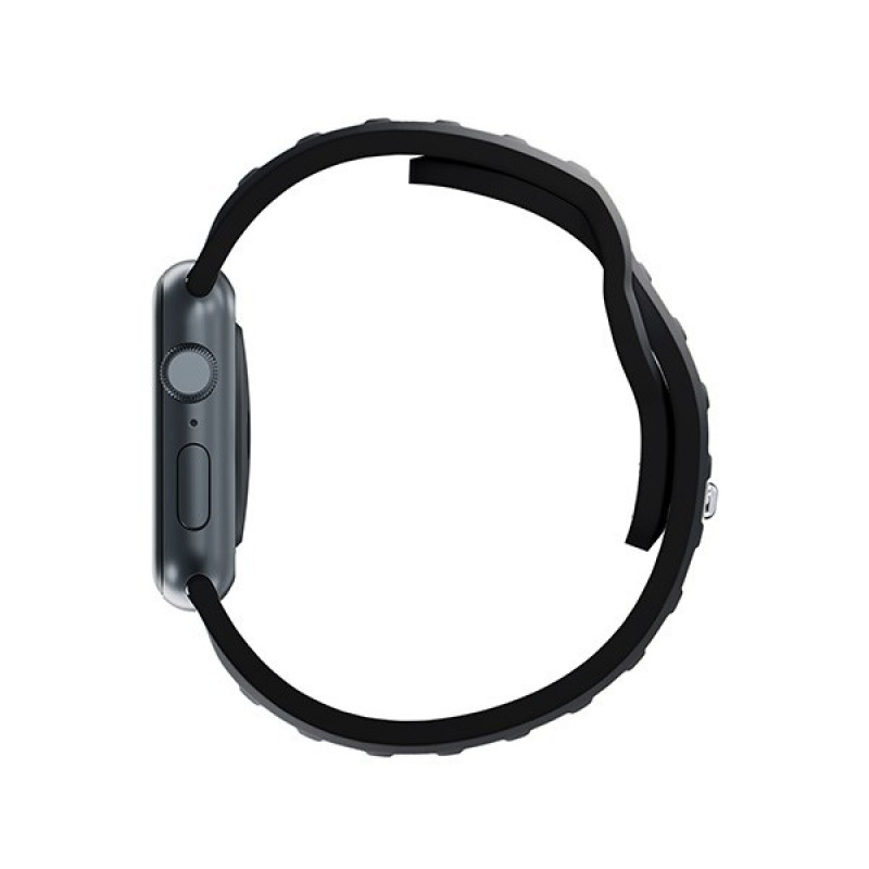 Correa de reloj de silicona 3mk para Apple Watch 38/40/41 mm, negra