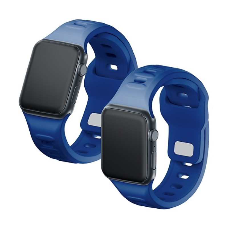 Correa de silicona 3mk para Apple Watch 38/40/41 mm, azul