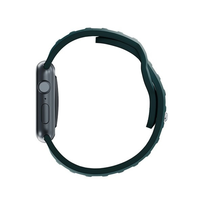 Correa de reloj de silicona 3mk para Apple Watch 38/40/41 mm, verde eterno