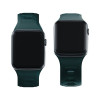 Correa de reloj de silicona 3mk para Apple Watch 38/40/41 mm, verde eterno