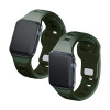 Correa de silicona 3mk para Apple Watch 38/40/41 mm, verde oscuro