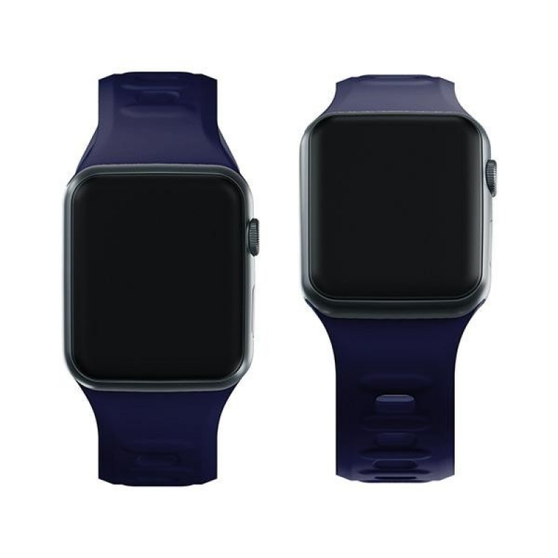 Correa de silicona 3mk para Apple Watch 38/40/41 mm, azul océano