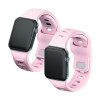 Correa de reloj de silicona 3mk para Apple Watch 38/40/41 mm, rosa empolvado