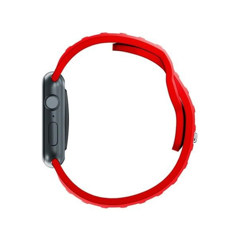 Correa de reloj de silicona 3mk para Apple Watch 38/40/41 mm, roja
