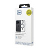 Funda 3MK Satin Armor MagCase con MagSafe para Apple iPhone 15 Pro, transparente con marco negro