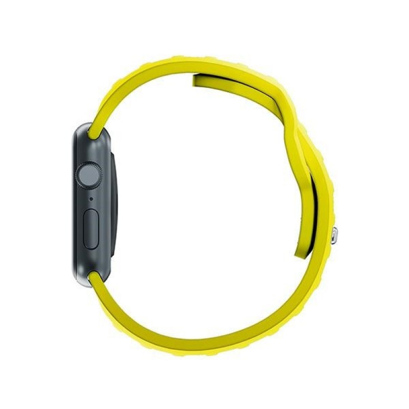 Correa de reloj de silicona 3mk para Apple Watch 38/40/41 mm, amarilla