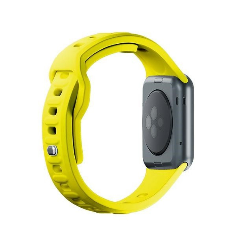 Correa de reloj de silicona 3mk para Apple Watch 38/40/41 mm, amarilla
