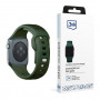 Correa de reloj de silicona 3mk para Apple Watch 42/44/45/49 mm, verde oscuro