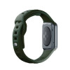 Correa de reloj de silicona 3mk para Apple Watch 42/44/45/49 mm, verde oscuro