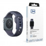 Correa de silicona 3mk para Apple Watch 42/44/45/49 mm, gris