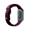 Correa de silicona 3mk para Apple Watch 42/44/45/49 mm, mora / burdeos