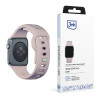 Correa de reloj de silicona 3mk para Apple Watch 42/44/45/49 mm, rosa beige / latte