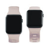 Correa de reloj de silicona 3mk para Apple Watch 42/44/45/49 mm, rosa beige / latte