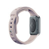 Correa de reloj de silicona 3mk para Apple Watch 42/44/45/49 mm, rosa beige / latte