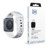 Correa de silicona 3MK para Apple Watch 4/5/6/7/8/9/SE/Ultra, 42/44/45/49 mm, blanca