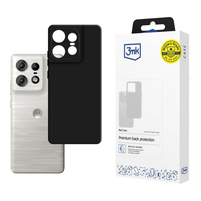 Funda 3MK Matt Case para Motorola Edge 50 Pro, negra