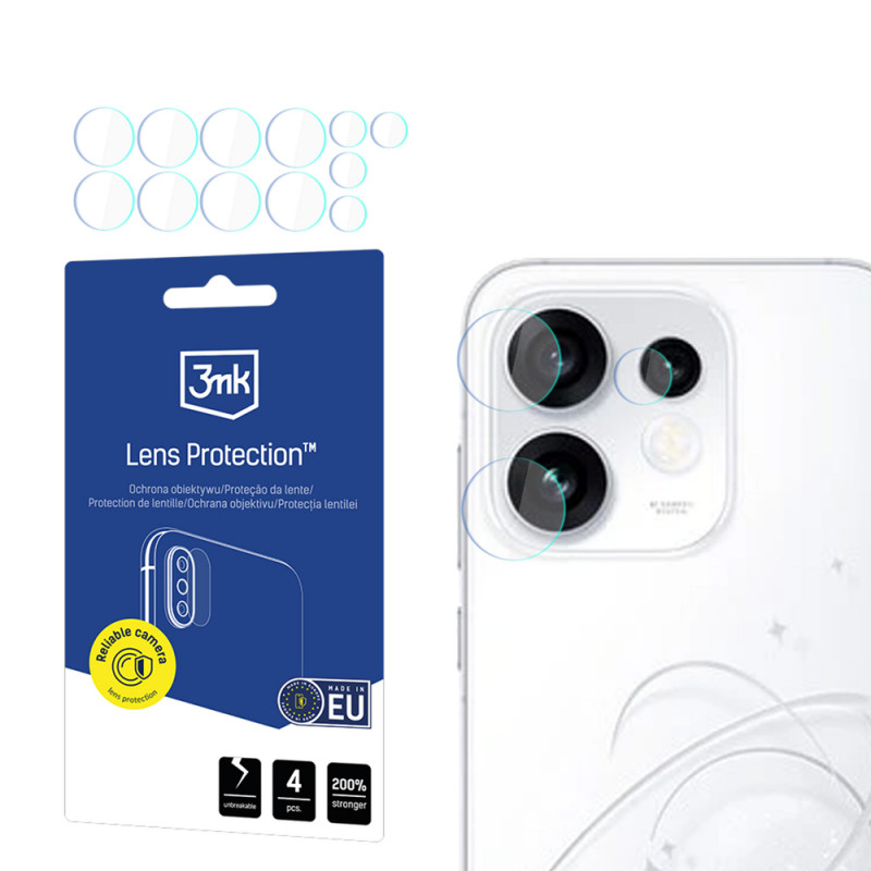 Protector de lente de cámara 3MK Lens Protection para Oppo Reno 16 (CPH2865) / Reno 16 Pro (CPH2863) (4 uds.)