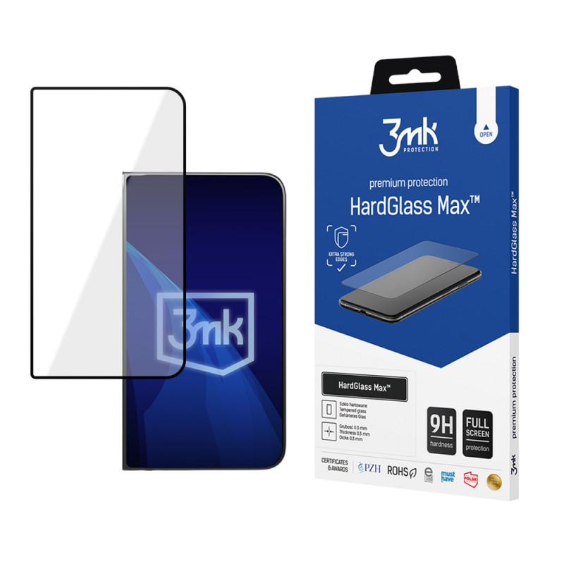 3MK HardGlass Max Apple iPhone Duo vidrio templado, negro