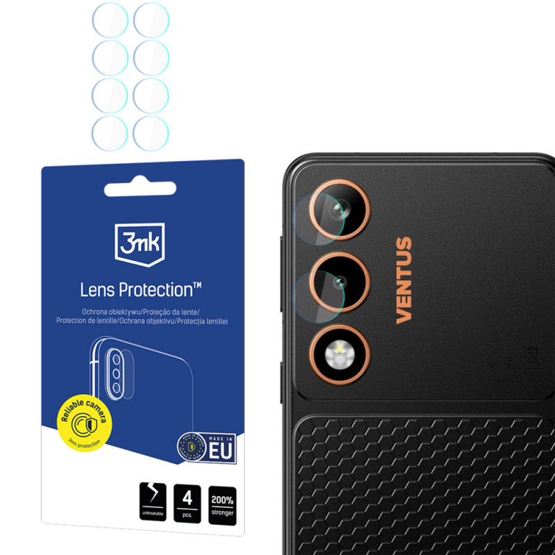 Protector de lente de cámara 3MK Lens Protection para Hammer Ventus 5G (4 uds)