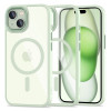 Funda Tech-Protect MagMat MagSafe para Apple iPhone 15, verde/transparente