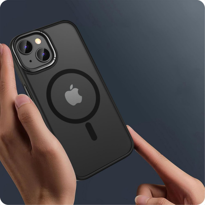 Funda Tech-Protect MagMat 2 MagSafe para Apple iPhone 15, negro mate