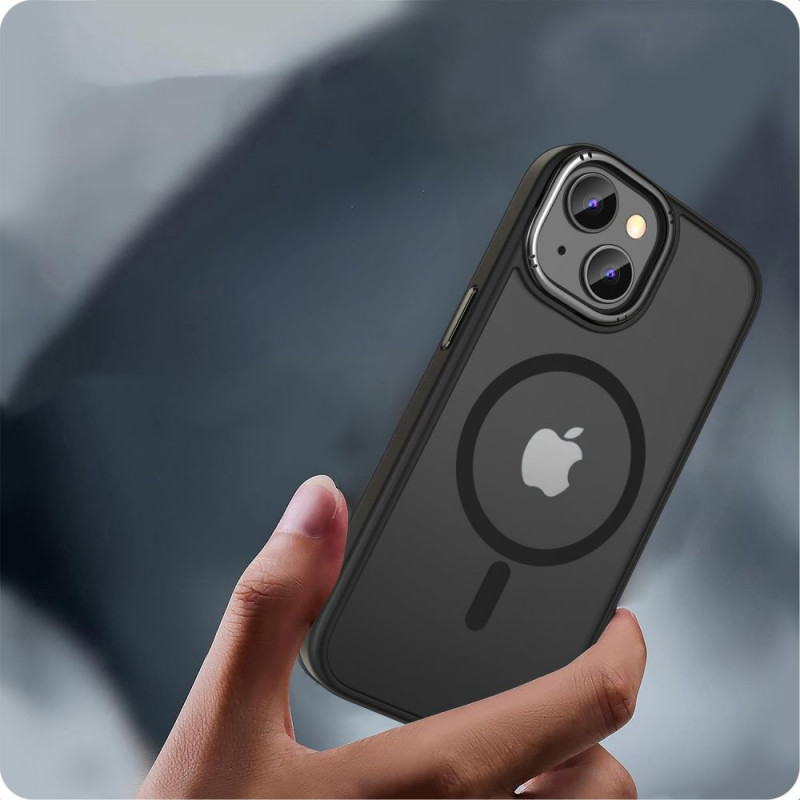 Funda Tech-Protect MagMat 2 MagSafe para Apple iPhone 15, negro mate