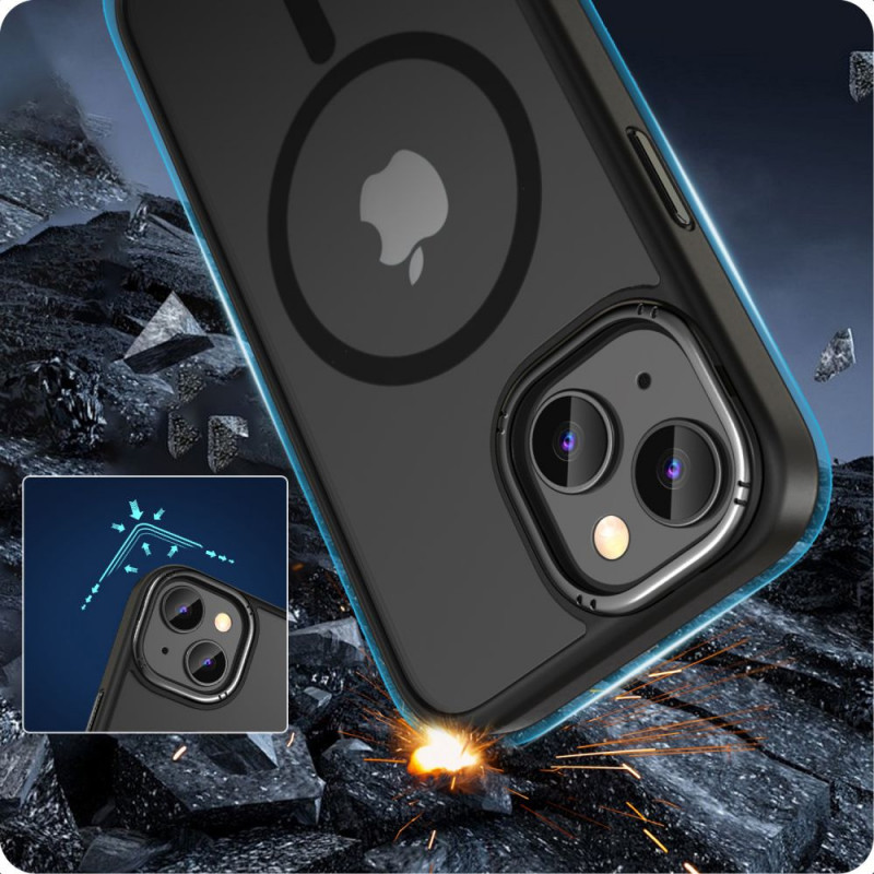Funda Tech-Protect MagMat 2 MagSafe para Apple iPhone 15, negro mate