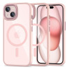 Funda Tech-Protect MagMat MagSafe para Apple iPhone 15, rosa/transparente