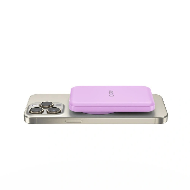 Batería externa Tech-Protect PB10 LifeMag MagSafe 5000 mAh, 15 W, lila