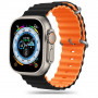 Correa Tech-Protect IconBand Pro para Apple Watch 4/5/6/7/8/9/SE/Ultra 1/2 (42/44/45/49 mm), negra/naranja