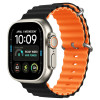 Correa Tech-Protect IconBand Pro para Apple Watch 4/5/6/7/8/9/SE/Ultra 1/2 (42/44/45/49 mm), negra/naranja