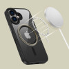 Funda Tech-Protect MagMat MagSafe para Apple iPhone 16, negra/transparente