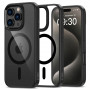 Funda Tech-Protect MagMat MagSafe para Apple iPhone 16 Pro, negra/transparente