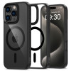 Funda Tech-Protect MagMat MagSafe para Apple iPhone 16 Pro, negra/transparente