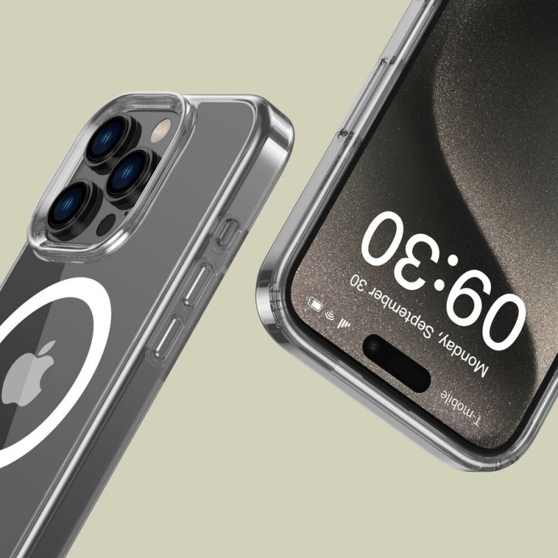 Funda Tech-Protect Flexair Hybrid MagSafe para Apple iPhone 16 Pro, transparente