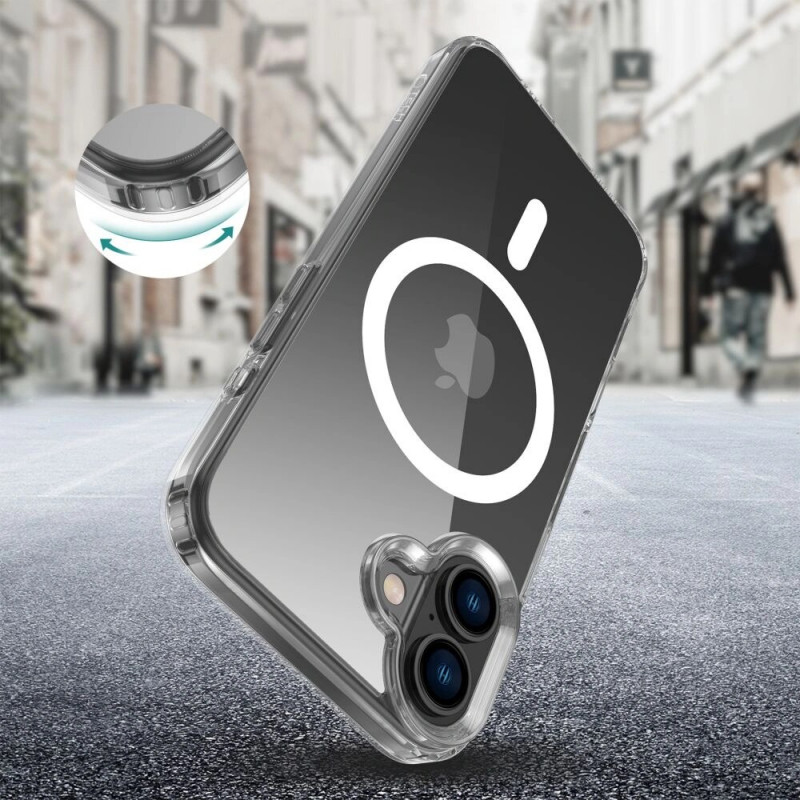 Funda Tech-Protect Flexair Hybrid MagSafe para Apple iPhone 16 Plus, transparente
