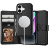 Funda Tech-Protect Wallet MagSafe para Apple iPhone 16, negra