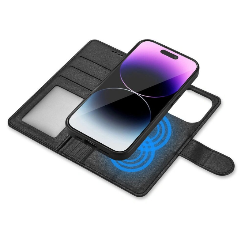 Funda Tech-Protect Wallet MagSafe para Apple iPhone 16, negra