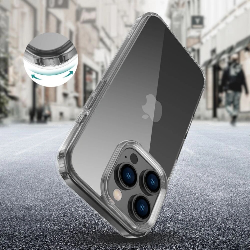 Funda Tech-Protect Flexair Hybrid para Apple iPhone 16 Pro, transparente