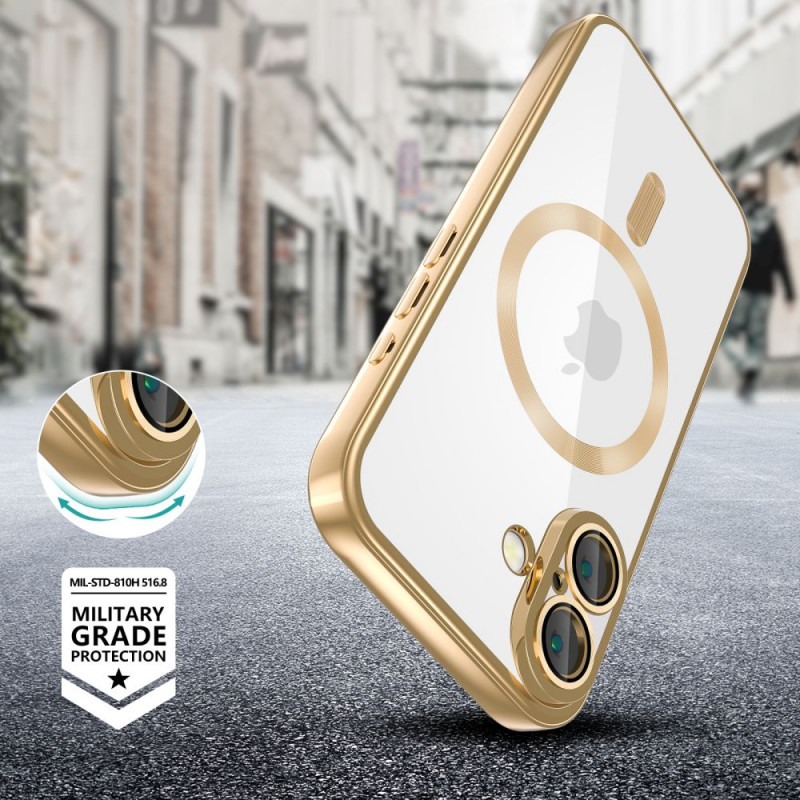 Funda MagSafe MagFlex Tech-Protect para Apple iPhone 16, dorado brillante