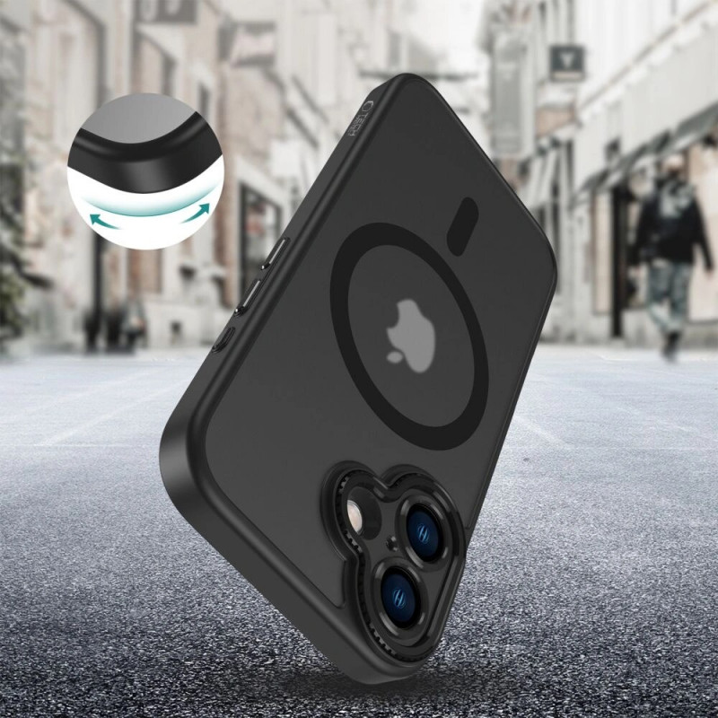 Funda MagSafe Tech-Protect MagCam para Apple iPhone 16, negro mate