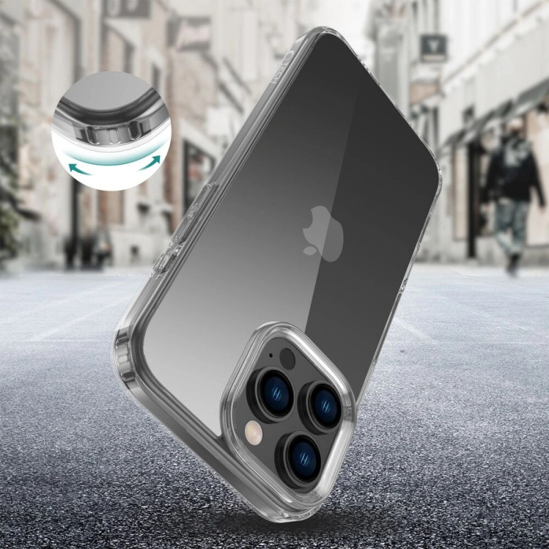 Funda Tech-Protect Flexair Hybrid para Apple iPhone 16 Pro Max, transparente