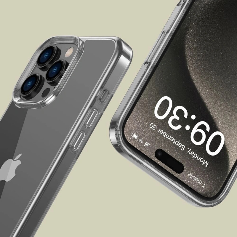 Funda Tech-Protect Flexair Hybrid para Apple iPhone 16 Pro Max, transparente