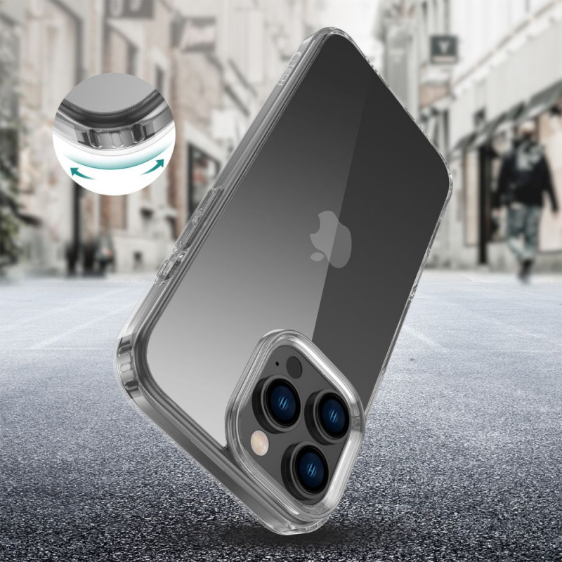 Funda Tech-Protect Flexair Hybrid para Apple iPhone 16 Pro Max, transparente