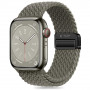 Correa Tech-Protect Nylonmag para Apple Watch 4/5/6/7/8/9/SE/Ultra 1/2, 42/44/45/49 mm, gris oliva