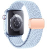 Correa Tech-Protect Nylonmag para Apple Watch 4/5/6/7/8/9/SE/10, 38/40/41/42 mm, azul claro