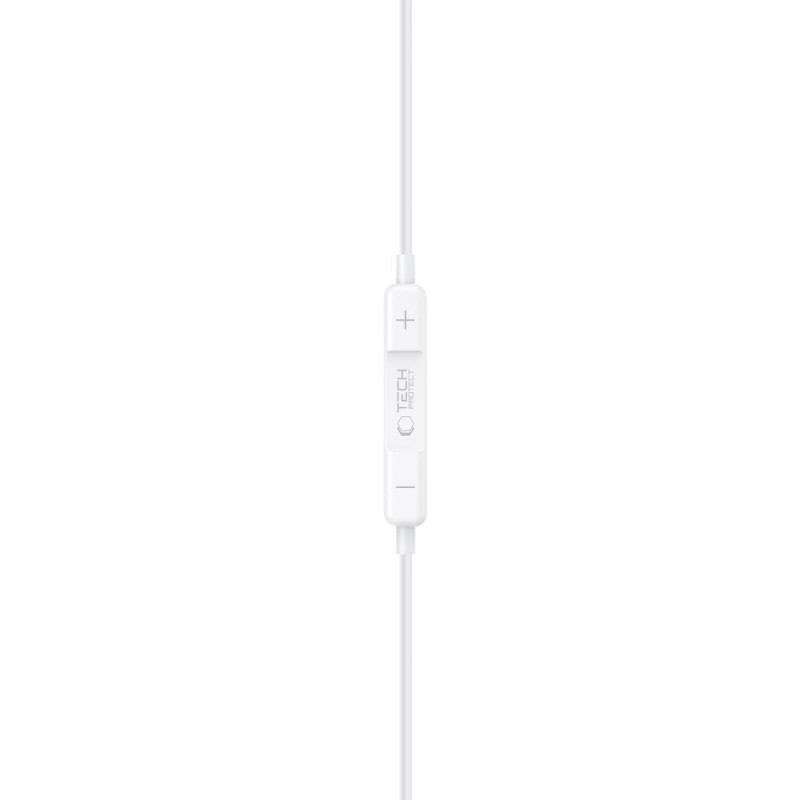 Auriculares con cable Tech-Protect Ultraboost Core G3 Mini Jack 3.5 mm, blancos